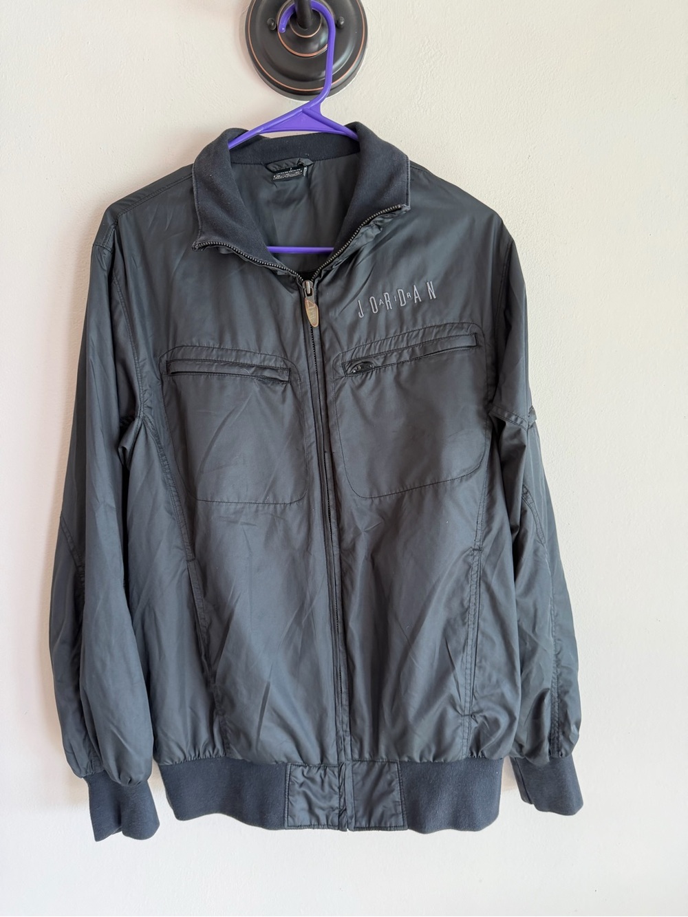 Jordan Men's Black Bomber Jacket medium